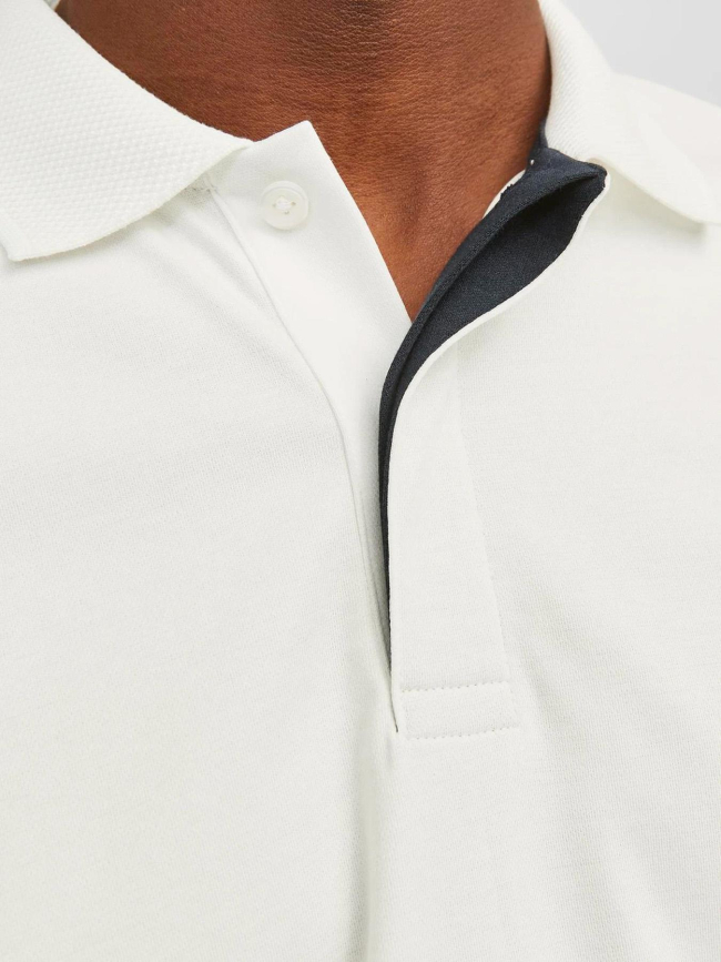 Polo à manches courtes jprccrodney blanc homme - Jack & Jones