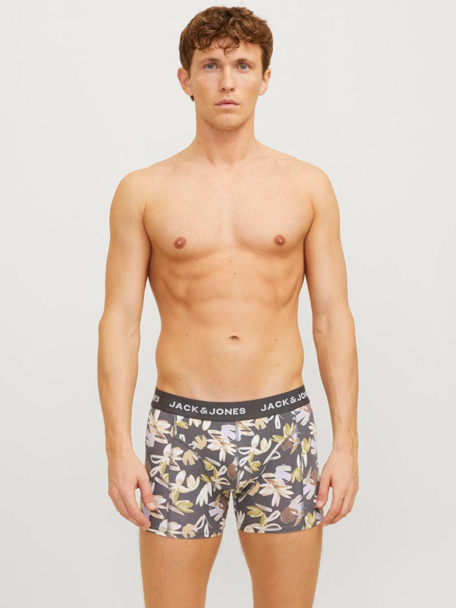 Pack 3 boxers abstract floral noir homme - Jack & Jones