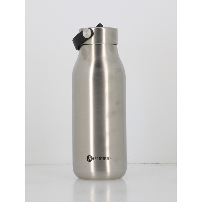 Bouteille isotherme 2.0 1L métal argenté - Les Artistes