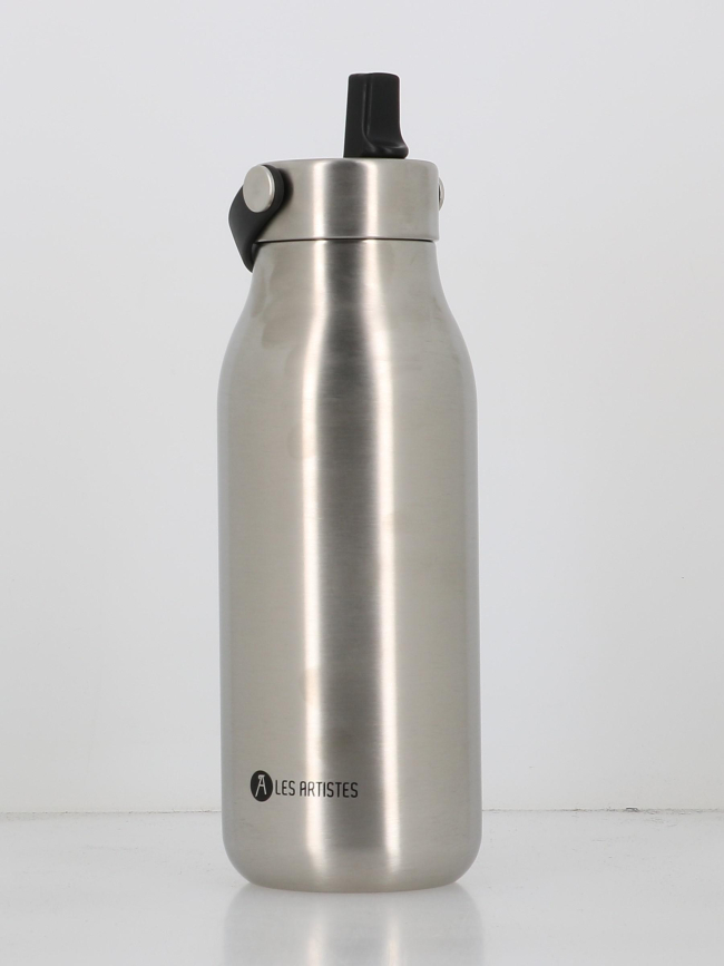 Bouteille isotherme 2.0 1L métal argenté - Les Artistes