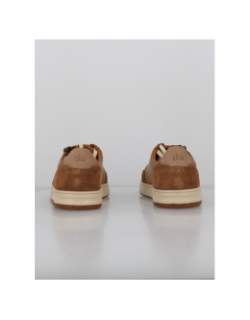 Baskets en cuir théo zip marron homme - Tbs
