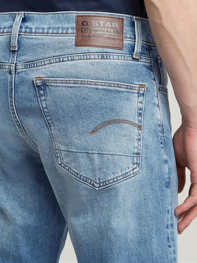 Jean regular 3301 tapered indigo aged bleu homme - G Star