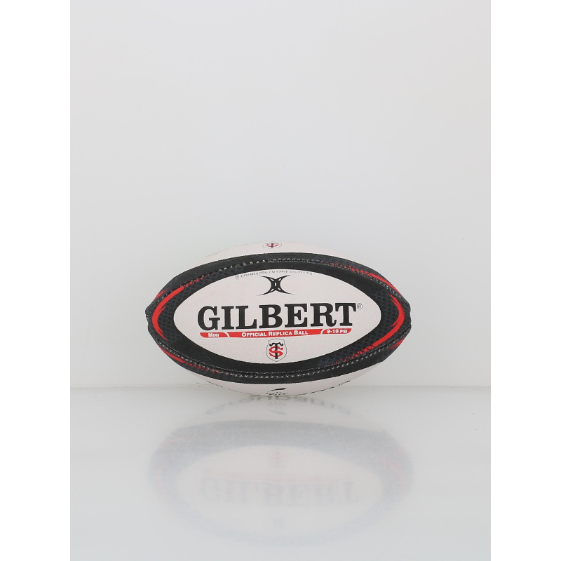 Ballon de rugby replica stade toulousain mini blanc - Gilbert