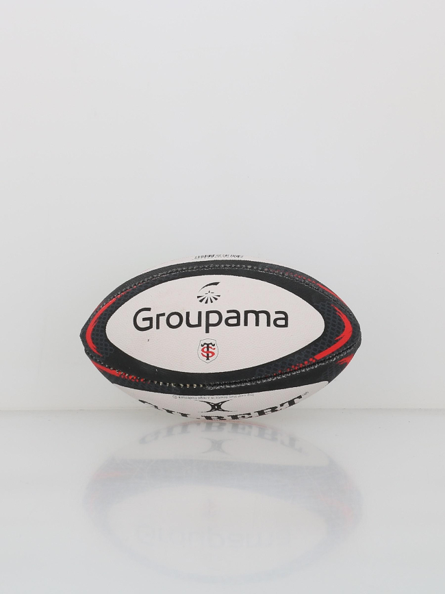 Ballon de rugby replica stade toulousain mini blanc - Gilbert