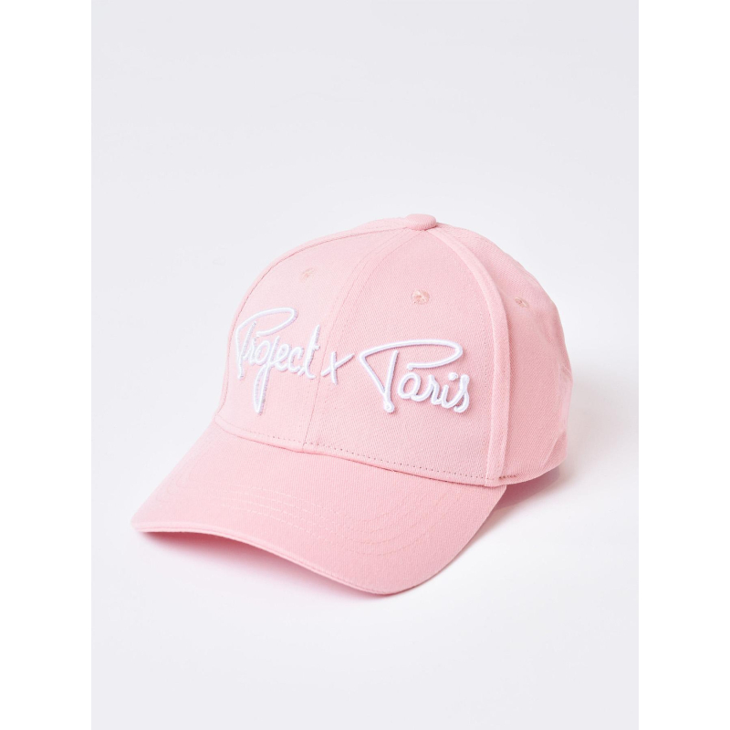 Casquette signature logo brodé rose - Project X Paris