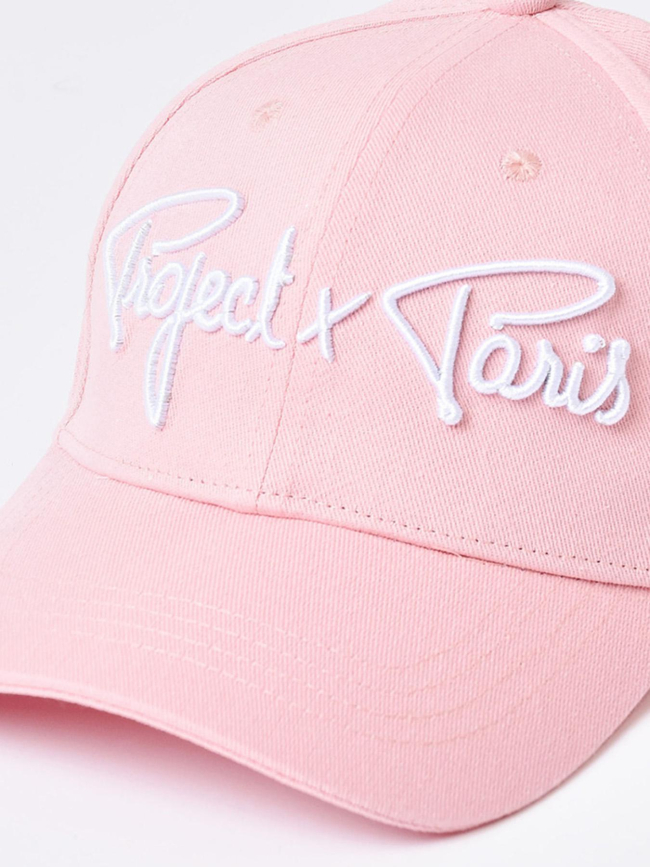 Casquette signature logo brodé rose - Project X Paris