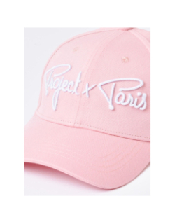 Casquette signature logo brodé rose - Project X Paris