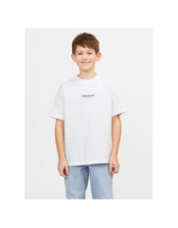 T-shirt manches courtes jorvesterbro blanc garçon - Jack & Jones
