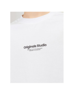 T-shirt manches courtes jorvesterbro blanc garçon - Jack & Jones