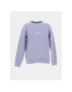 Sweat à col rond jorvesterbro violet garçon - Jack & Jones