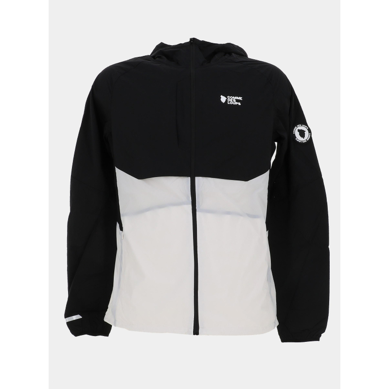 Veste coupe-vent bolt noir blanc homme - Comme Des Loups
