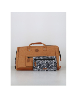 Sac de voyage duffle adventurer moscow marron - Cabaïa