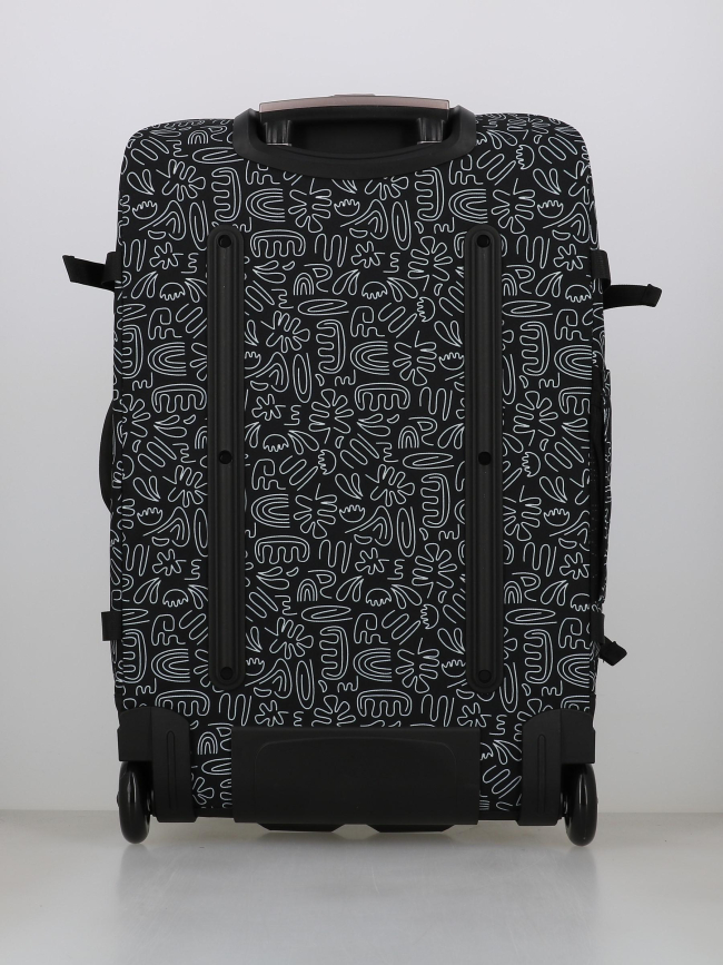 Valise souple medium a motif amiens noir - Cabaïa