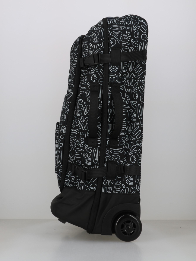 Valise souple medium a motif amiens noir - Cabaïa