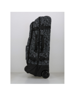 Valise souple medium a motif amiens noir - Cabaïa