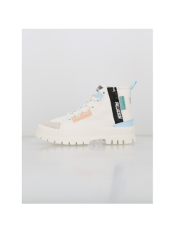 Baskets en toile pallashock backzip blanc femme Palladium wimod