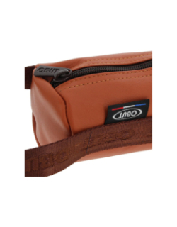 Sacoche cuir pour boules de pétanque cognac marron - Obut