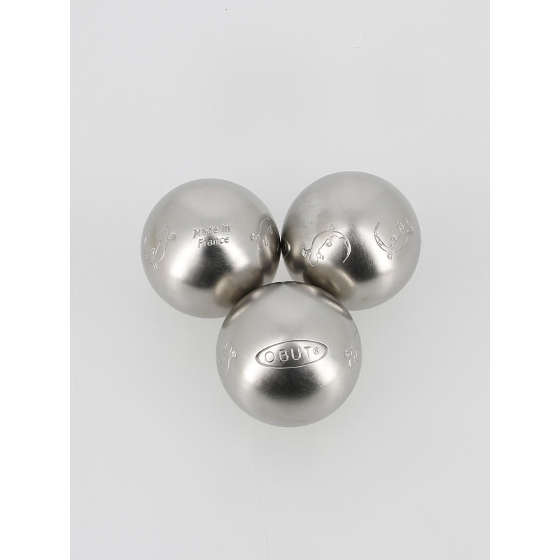 Boules de pétanque tendre 73mm salamandre strie 1 - Obut