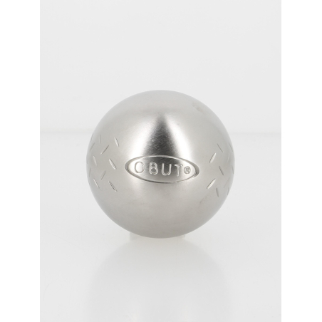 Set Compétition Match 75mm Boules De Pétanque OBUT MATCH 75mm 680g - Strie 1 - Acier Carbone - Set Compétition 3 Boules + But + Sac Boule De Petanque
