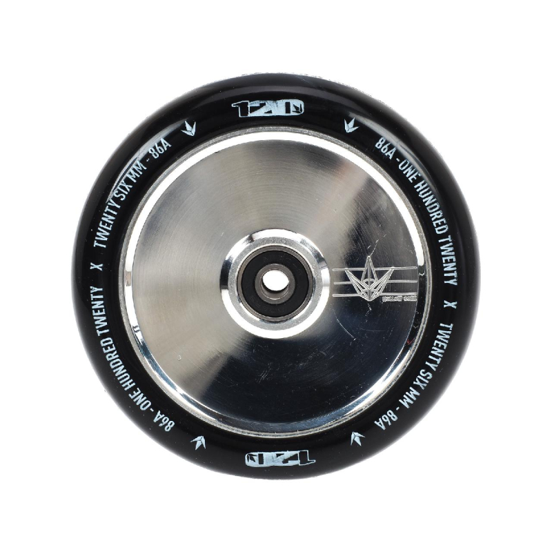 Roue de trottinette hollow polished 120mm noir - Blunt