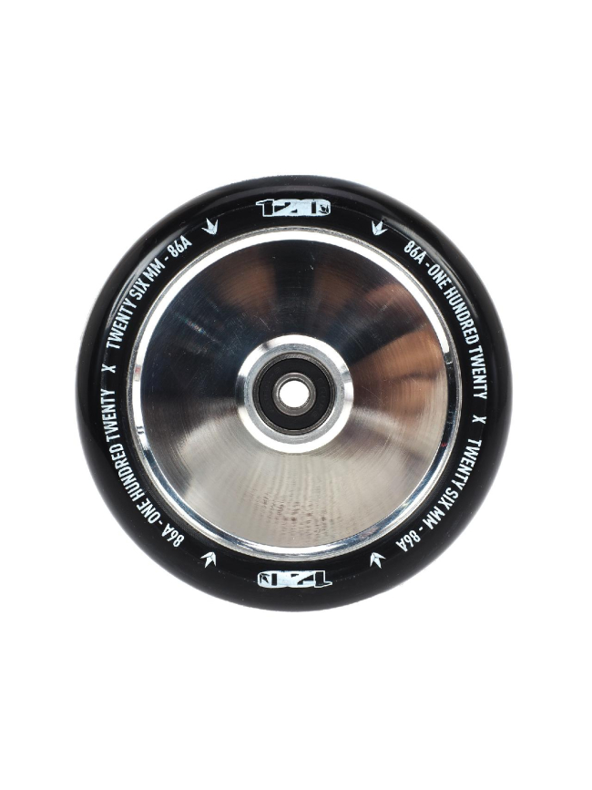 Roue de trottinette hollow polished 120mm noir - Blunt