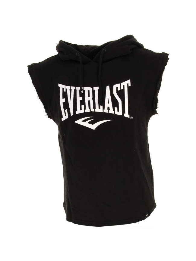 Sweat de boxe à capuche sans manche noir homme - Everlast
