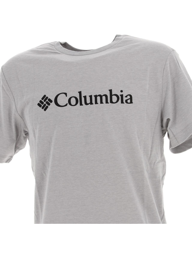T-shirt basic logo gris homme - Columbia