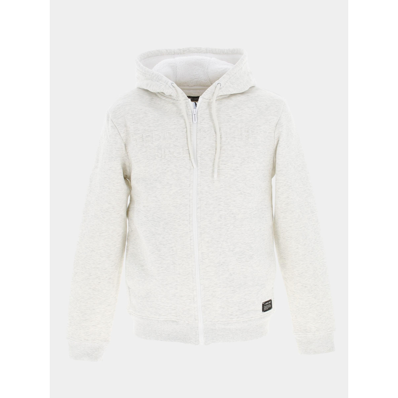 Sweat à capuche sherpa mel gris homme - Teddy Smith