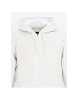 Sweat à capuche sherpa mel gris homme - Teddy Smith