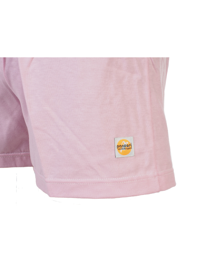 Short uni A rose clair/blanc - Panzeri