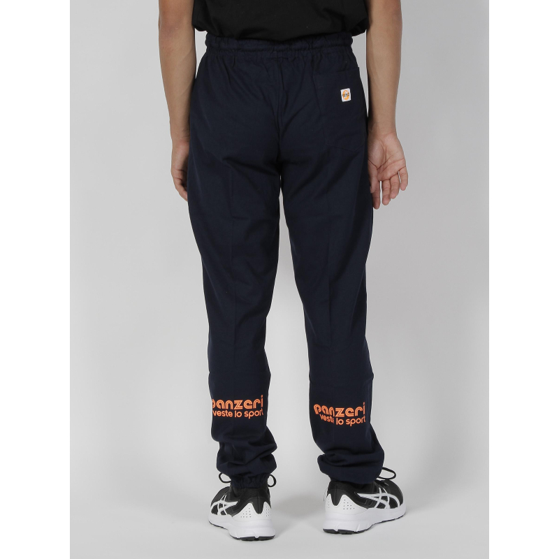 Jogging uni H bleu marine/orange Panzeri wimod