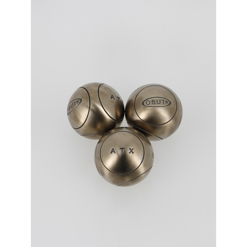 Atx strie 1 demi-tendre 74mm boules de pétanque - Obut