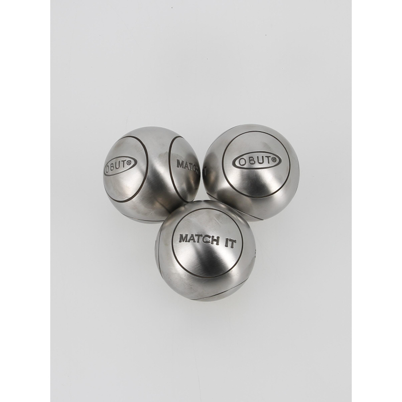 Match it strie 1 demi-tendre 76mm boules de pétanque - Obut