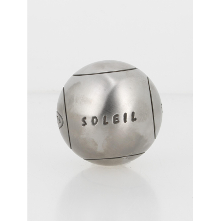 Obut Boccia-Kugeln „Soleil Tendre“ – 75 Mm Durchmesser, Weicher Edelstahl, Mattgrau, 690 G, 3-Sterne-Auswuchtung
