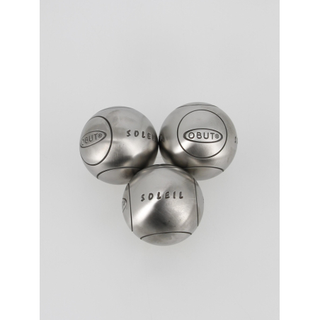 Boules Pétanque OBUT ATX 73mm 730g - Triplette Compétition Strie 1