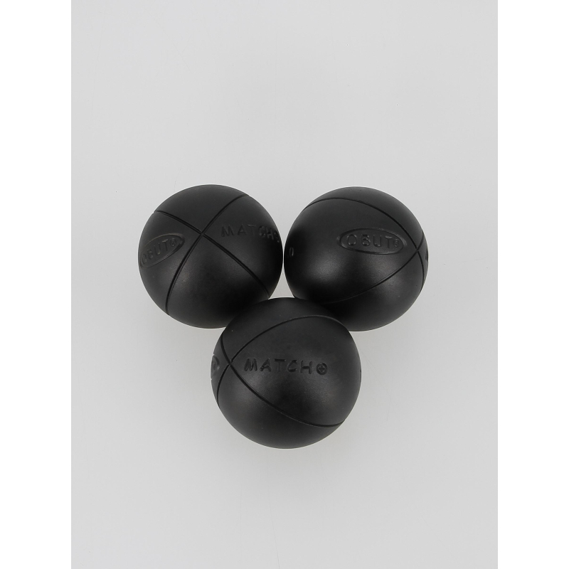 Match+ strie 2 amorti+ 71mm boules de pétanque - Obut