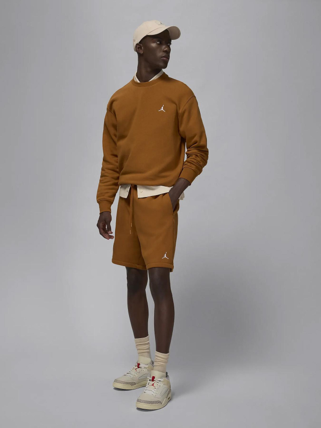 Short jogging jordan brooklyn fleece marron homme - Nike