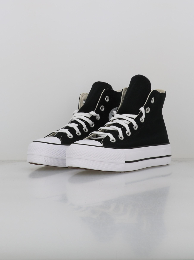 Converse montantes à plateforme ctas lift noir femme