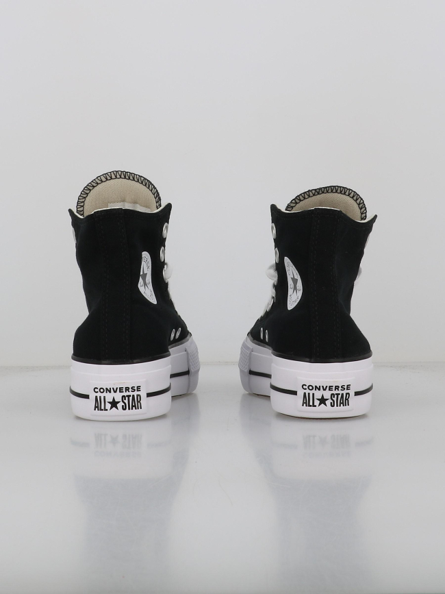 Converse montantes à plateforme ctas lift noir femme