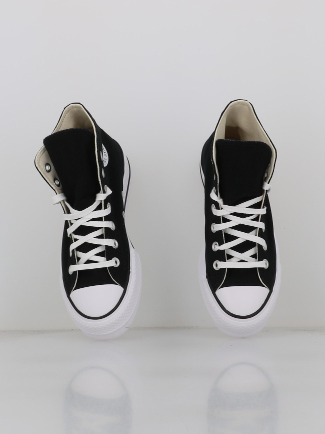 Converse montantes à plateforme ctas lift noir femme