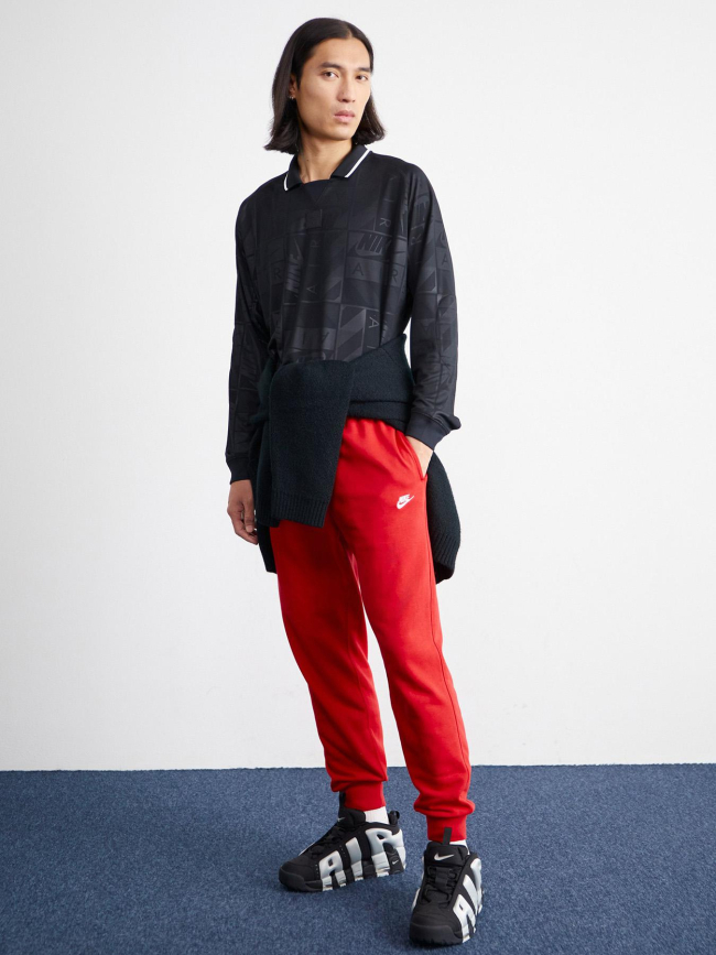 Pantalon jogging club ft jogger rouge homme - Nike
