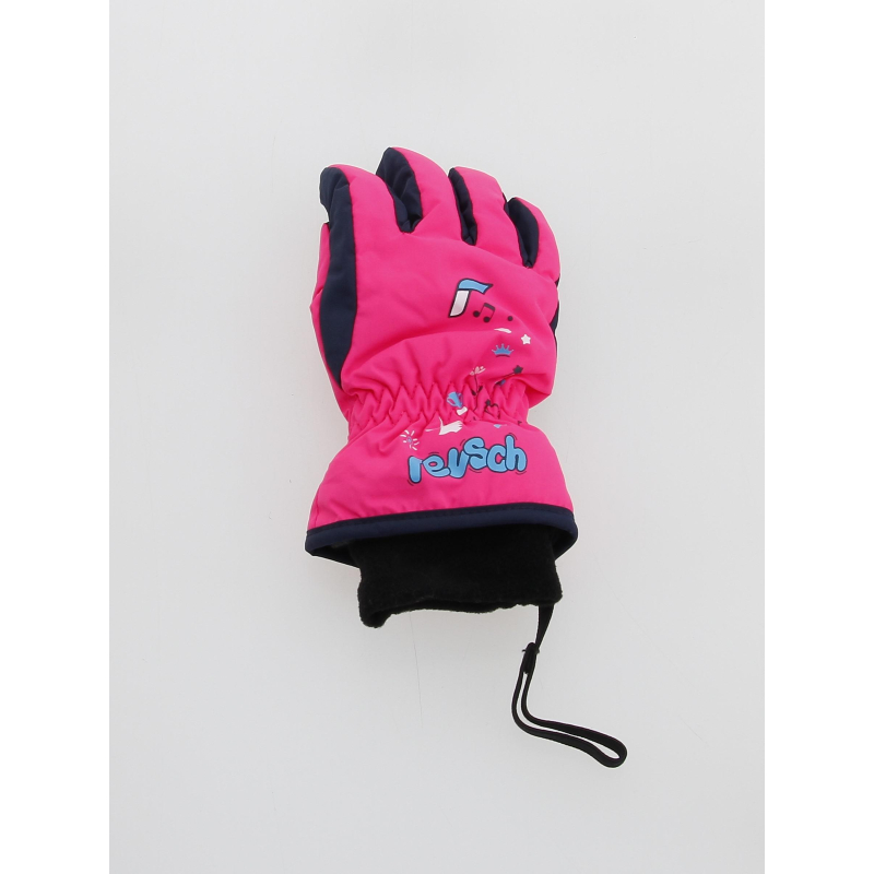 Gants de ski dessins rose enfant - Reusch