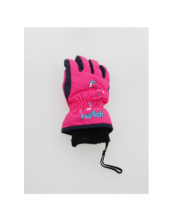 Gants de ski dessins rose enfant - Reusch