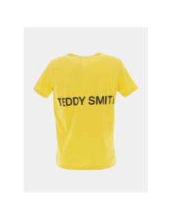 T-shirt required logo dos jaune garçon - Teddy Smith
