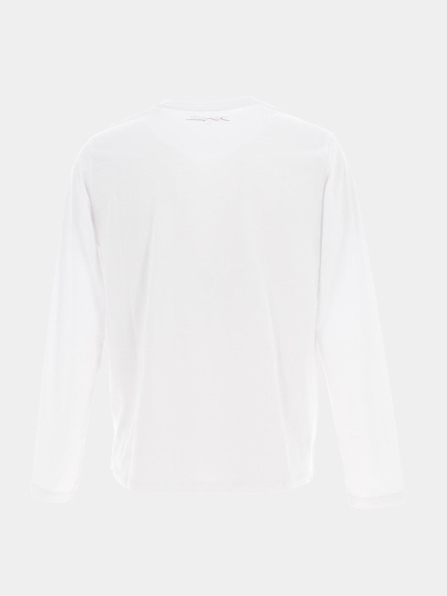 T-shirt manche longue signature blanc garçon - Teddy Smith