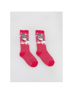 Chaussettes de neige mi-bas baby bleu et rose - Thyo
