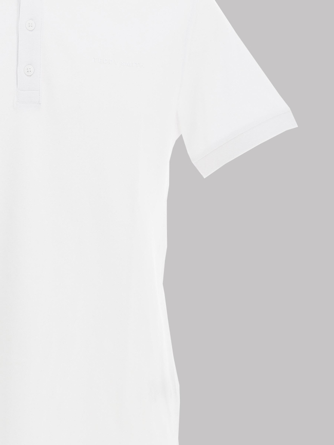 Polo uni alban blanc homme - Teddy Smith