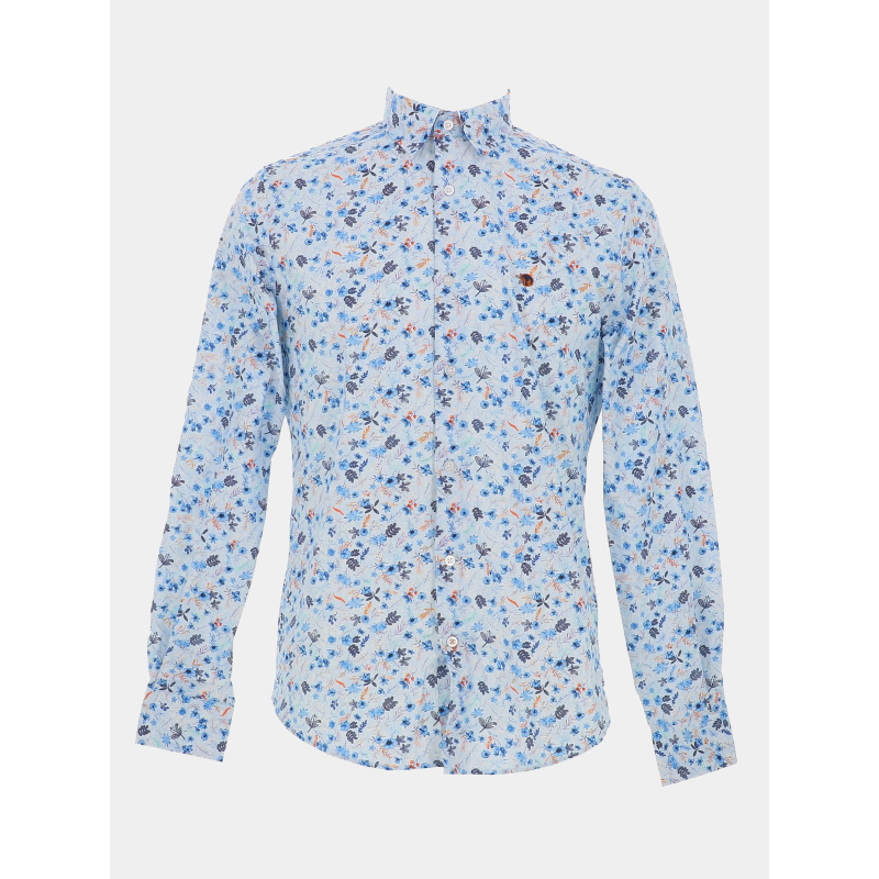 Chemise stretch à motif lulihann bleu homme - Benson & Cherry