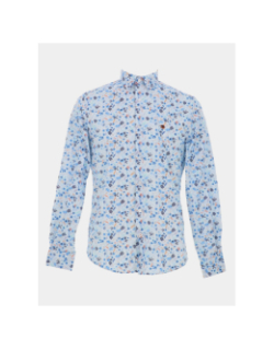 Chemise stretch à motif lulihann bleu homme - Benson & Cherry