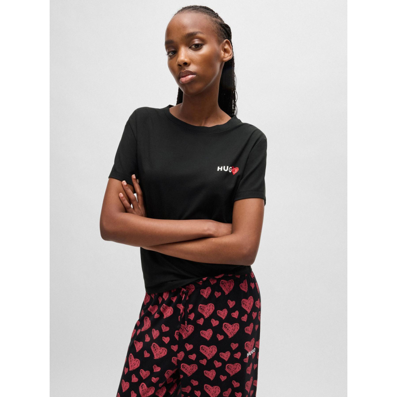 T-shirt logo nikka noir femme - Hugo